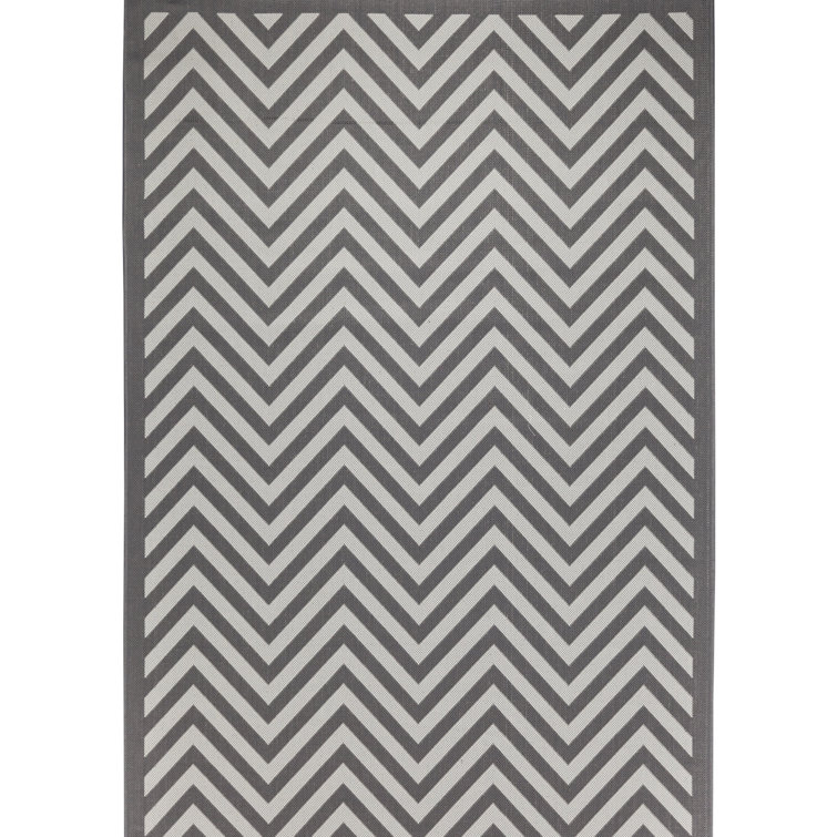Ebern Designs Brylee Gray Indoor/Outdoor Area Rug Wayfair